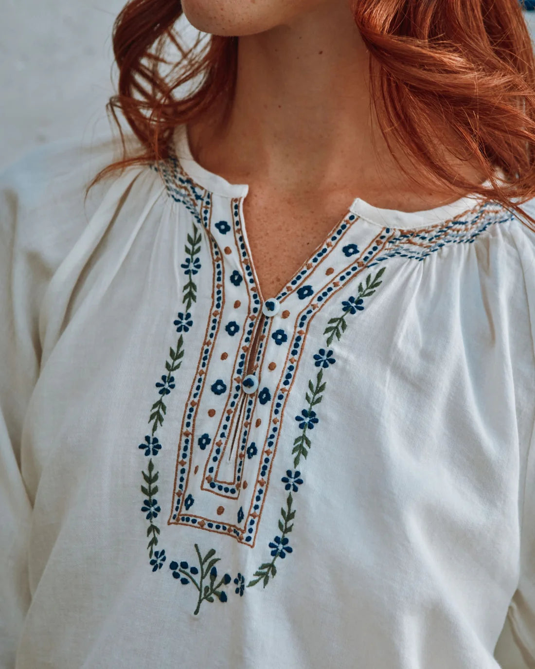 Blouse CARIMA brodée