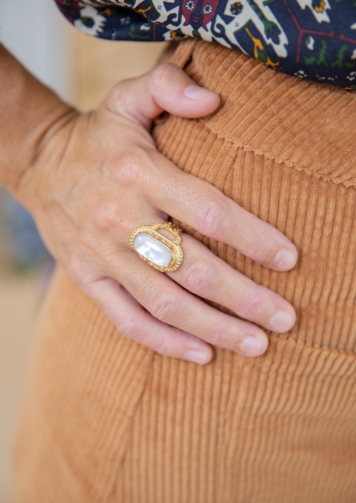Bague INDIA nacre