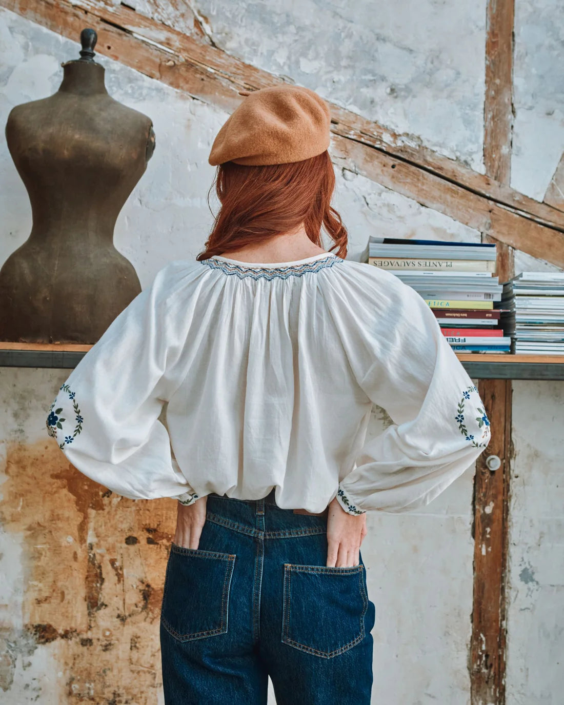 Blouse CARIMA brodée