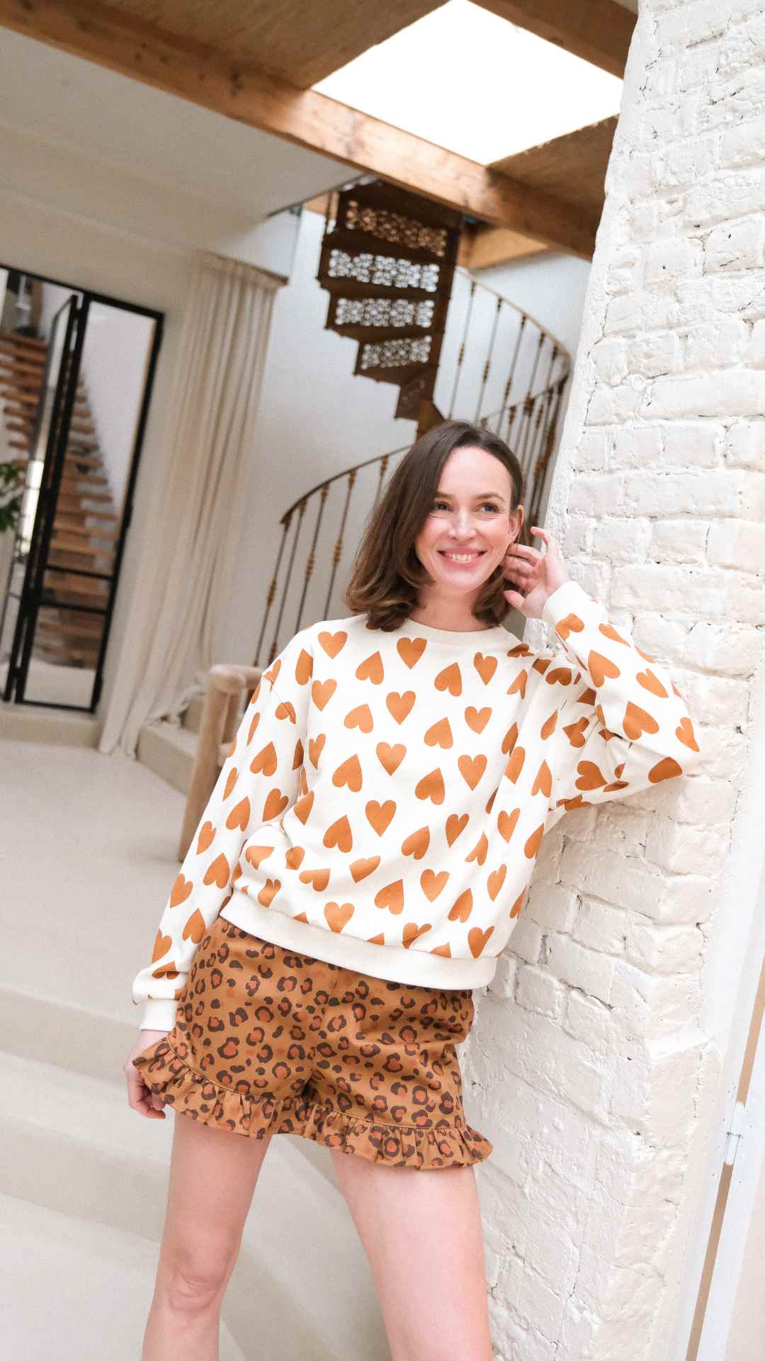Sweat EDITH coeur noisette