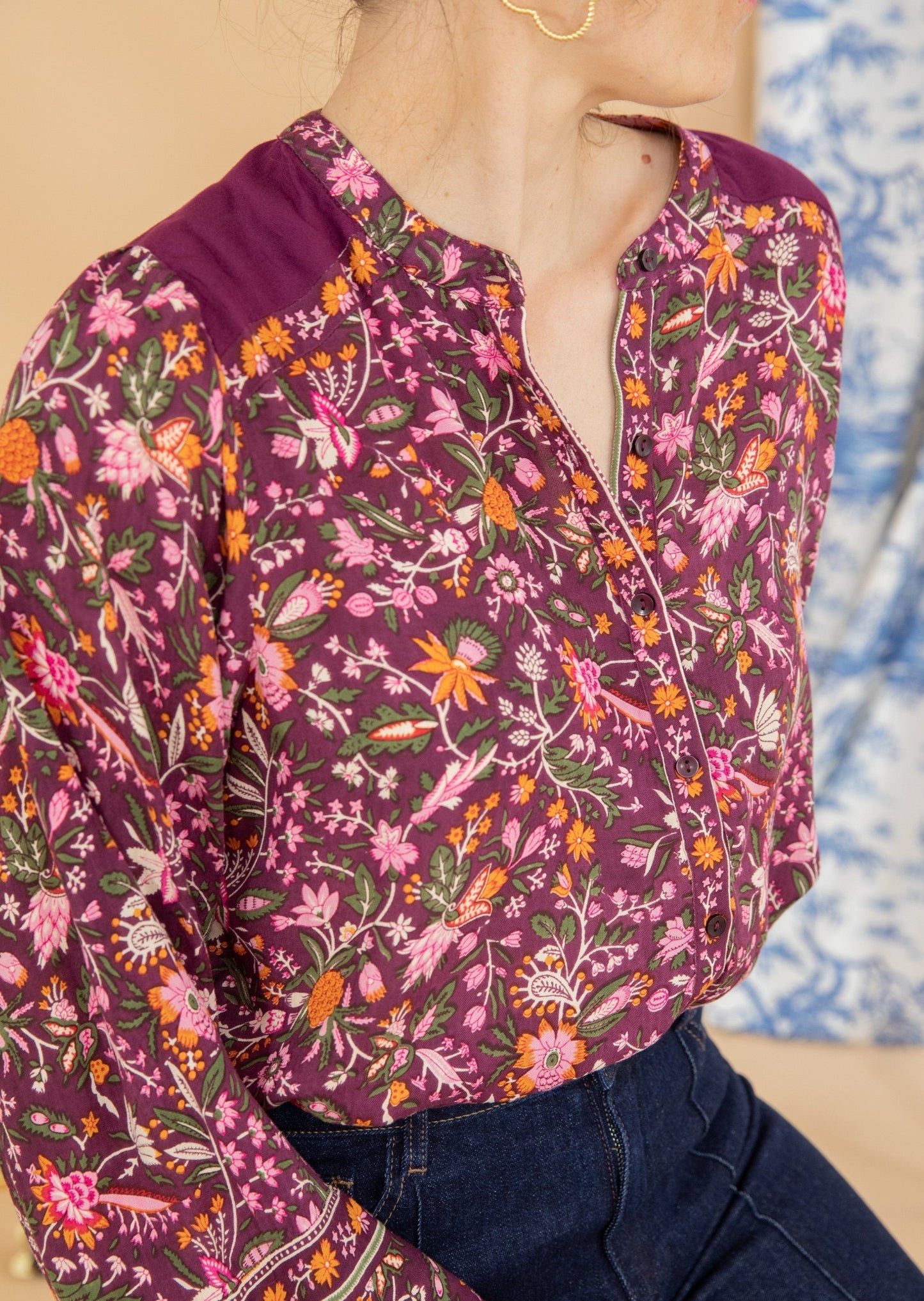 Chemise PEROU aubergine