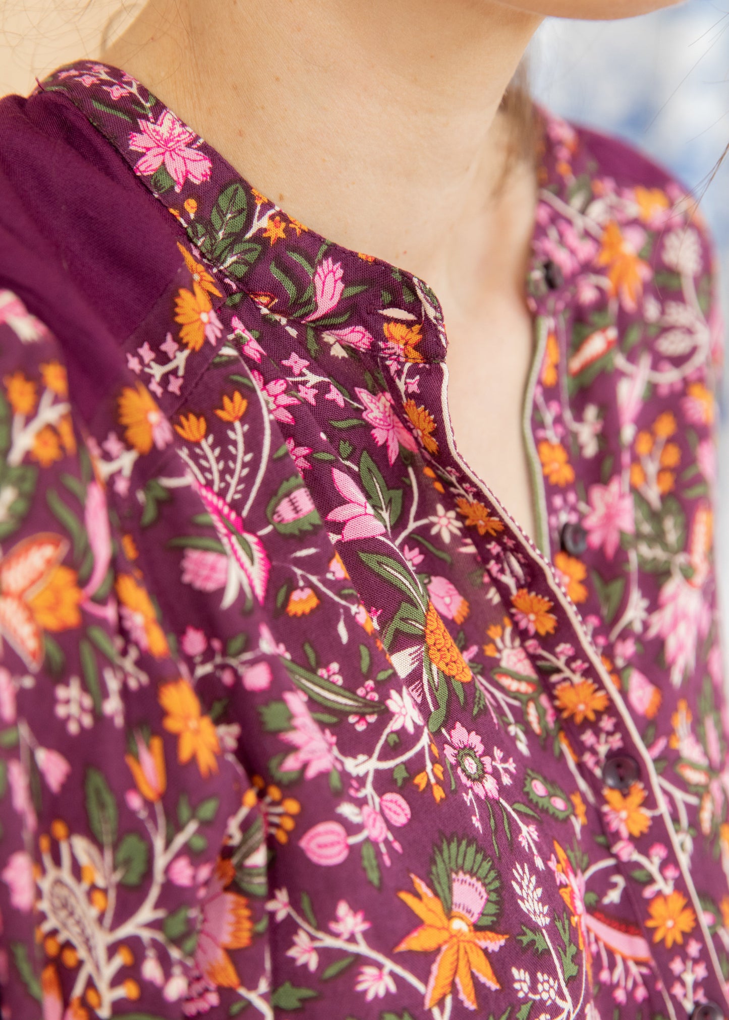 Chemise PEROU aubergine