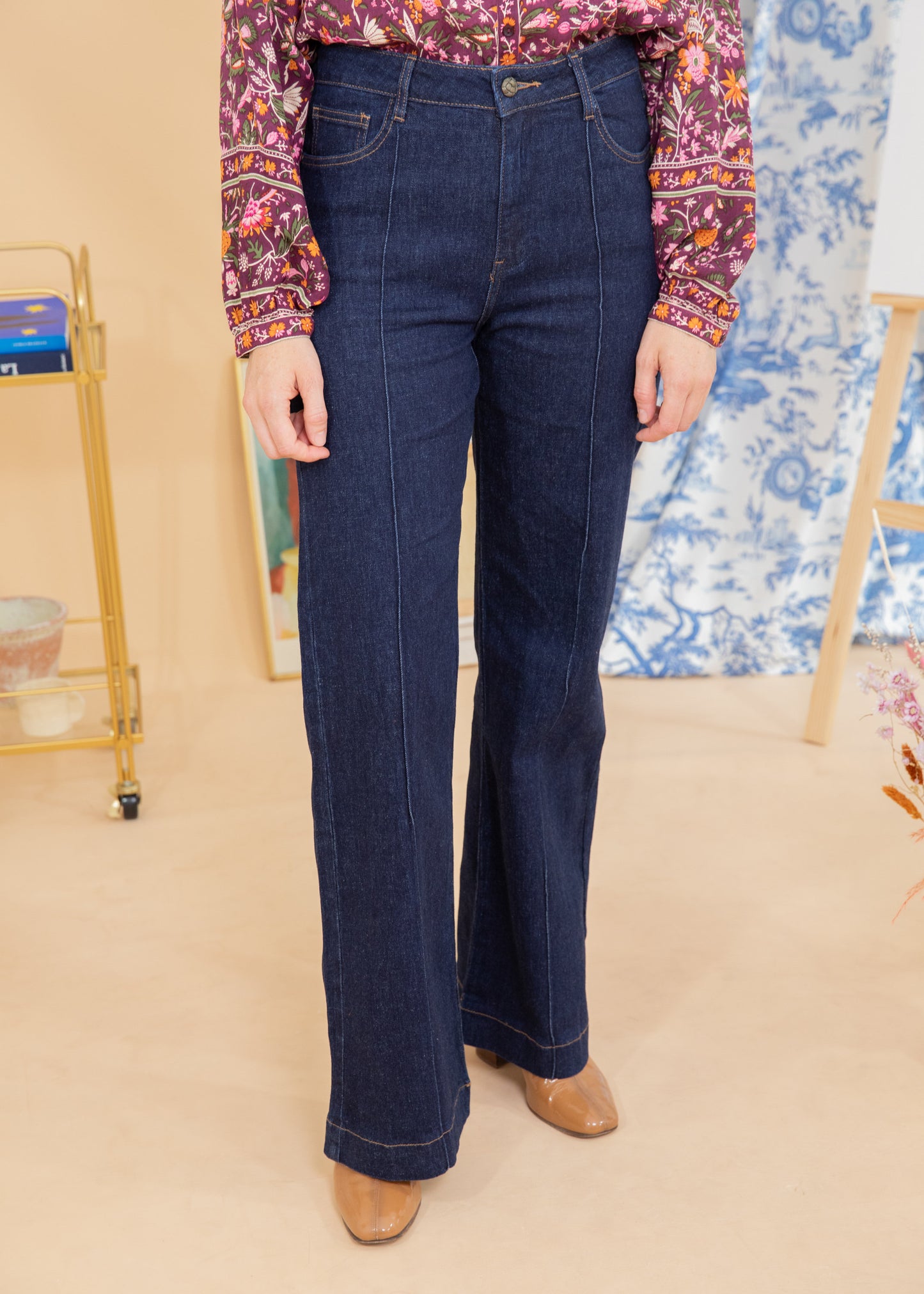 Jeans FAUSTINE wide brut