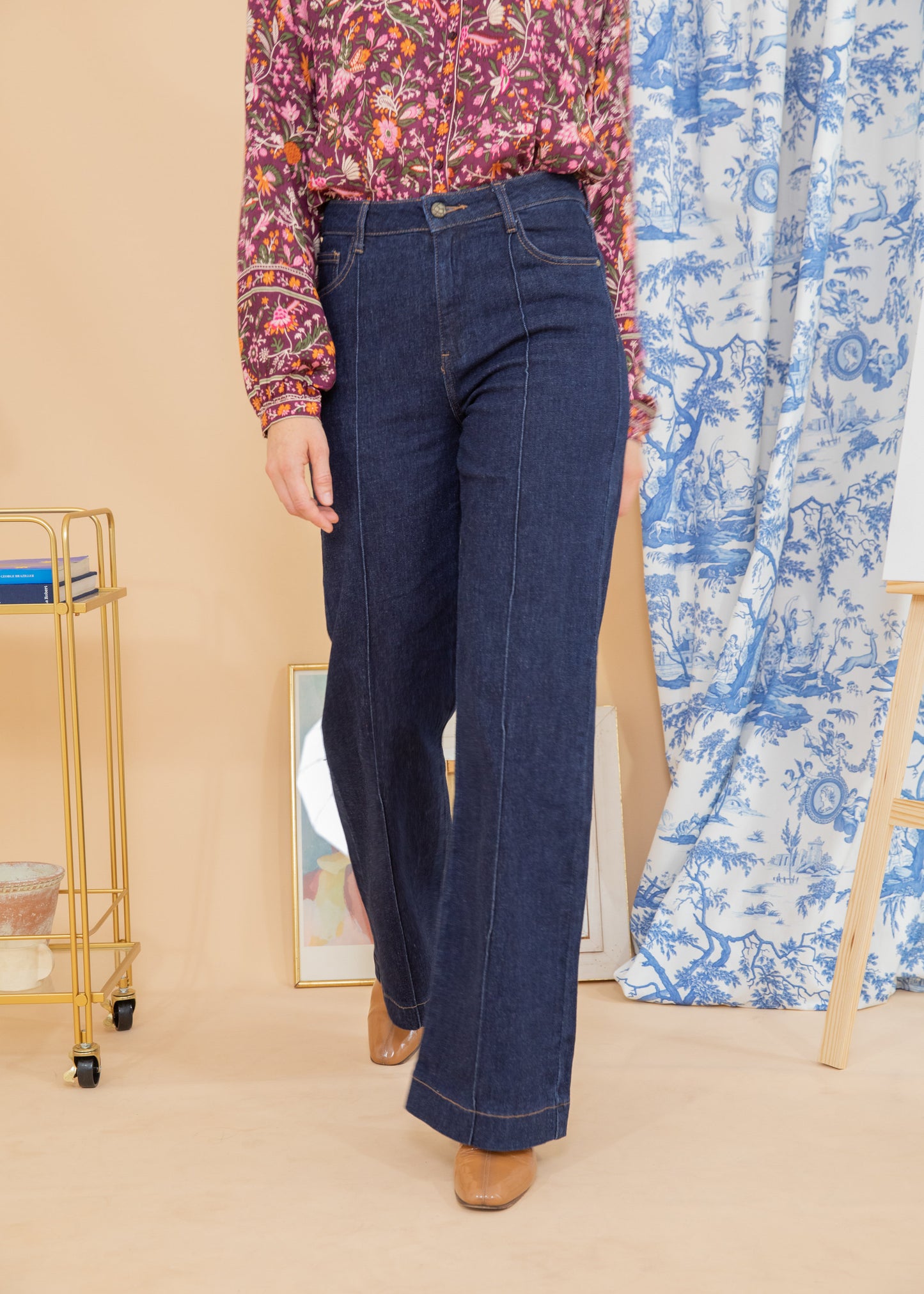Jeans FAUSTINE wide brut