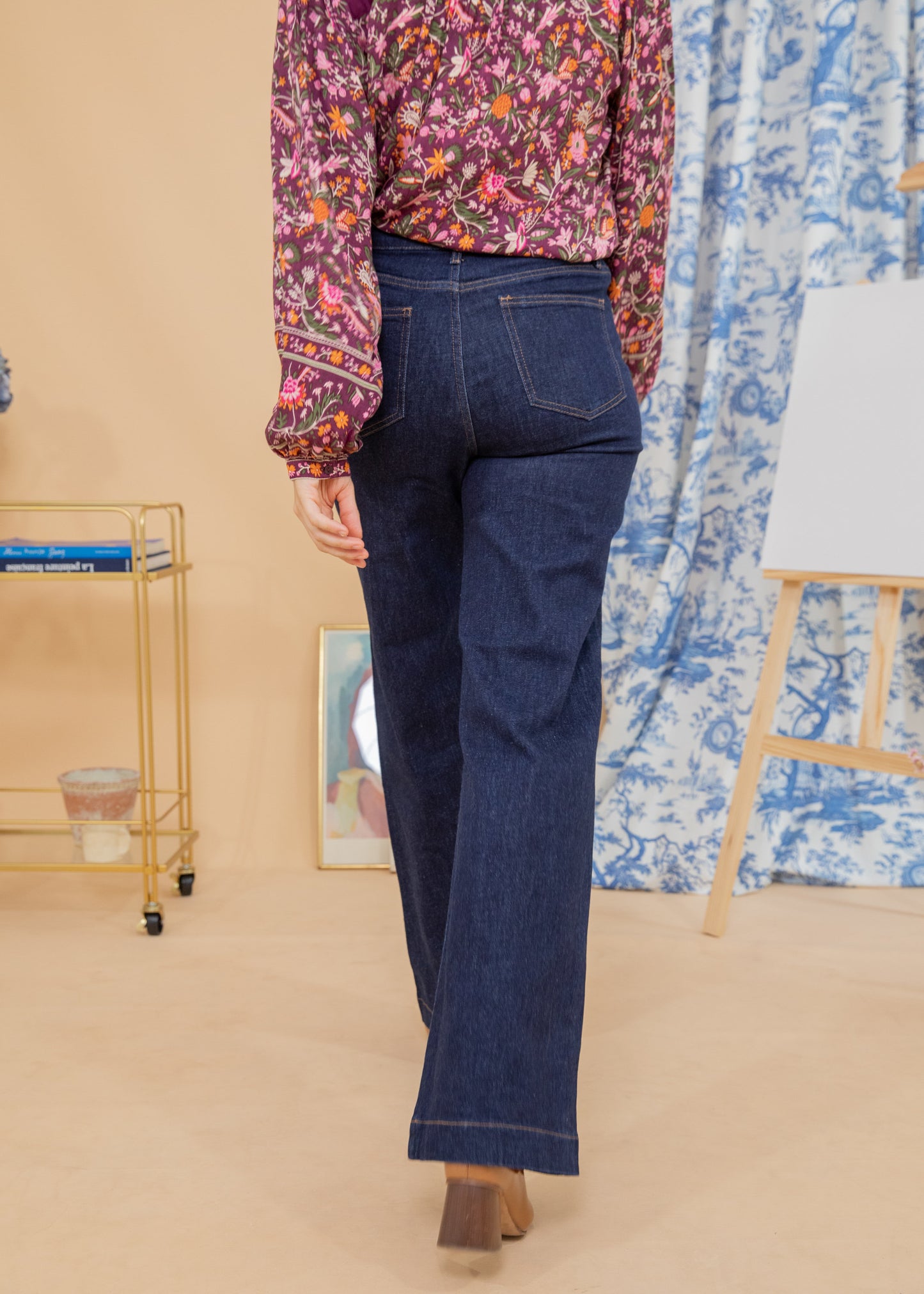 Jeans FAUSTINE wide brut