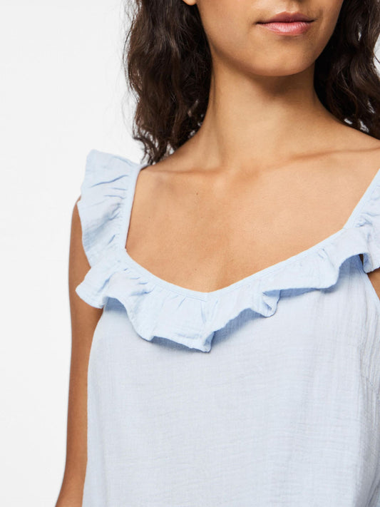 Top SASTINA bleu ciel