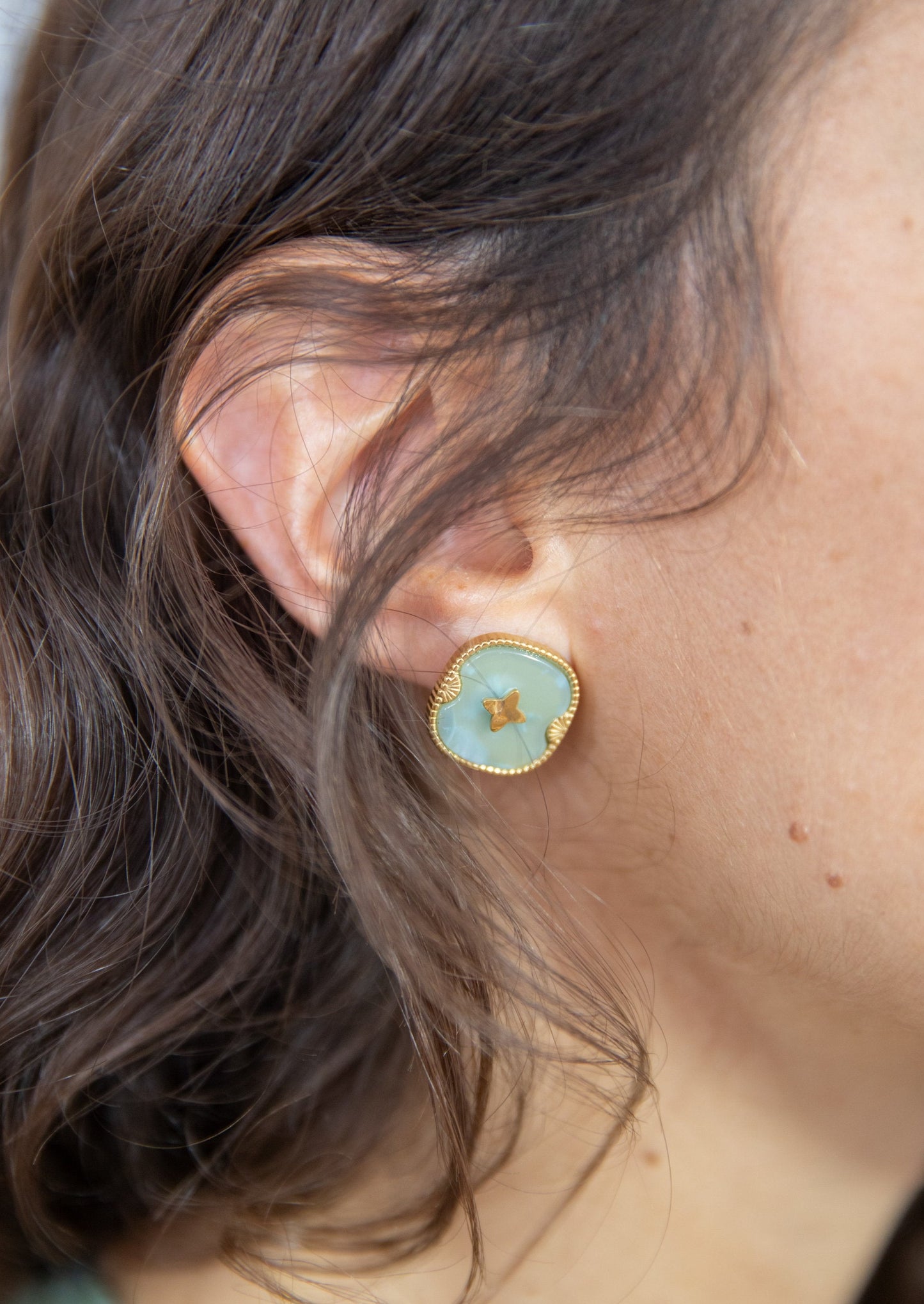 Boucles d'oreilles DEVON ciel