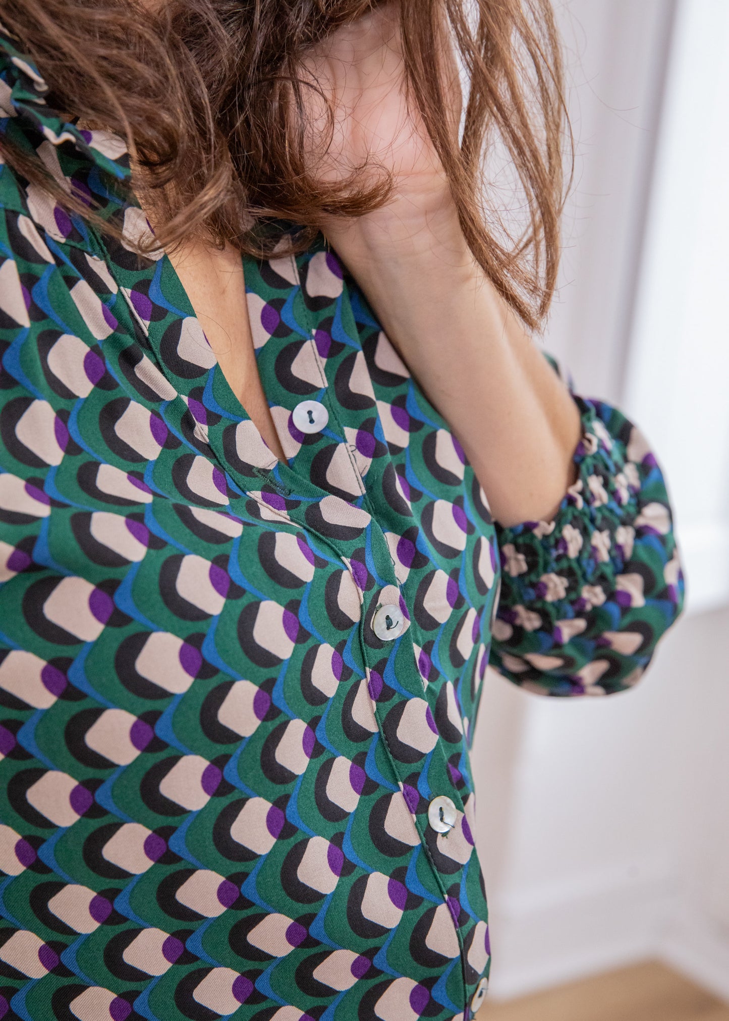 Chemise DEBBY pop vert