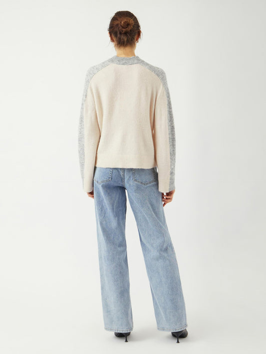 Pull VIVIO gris/écru