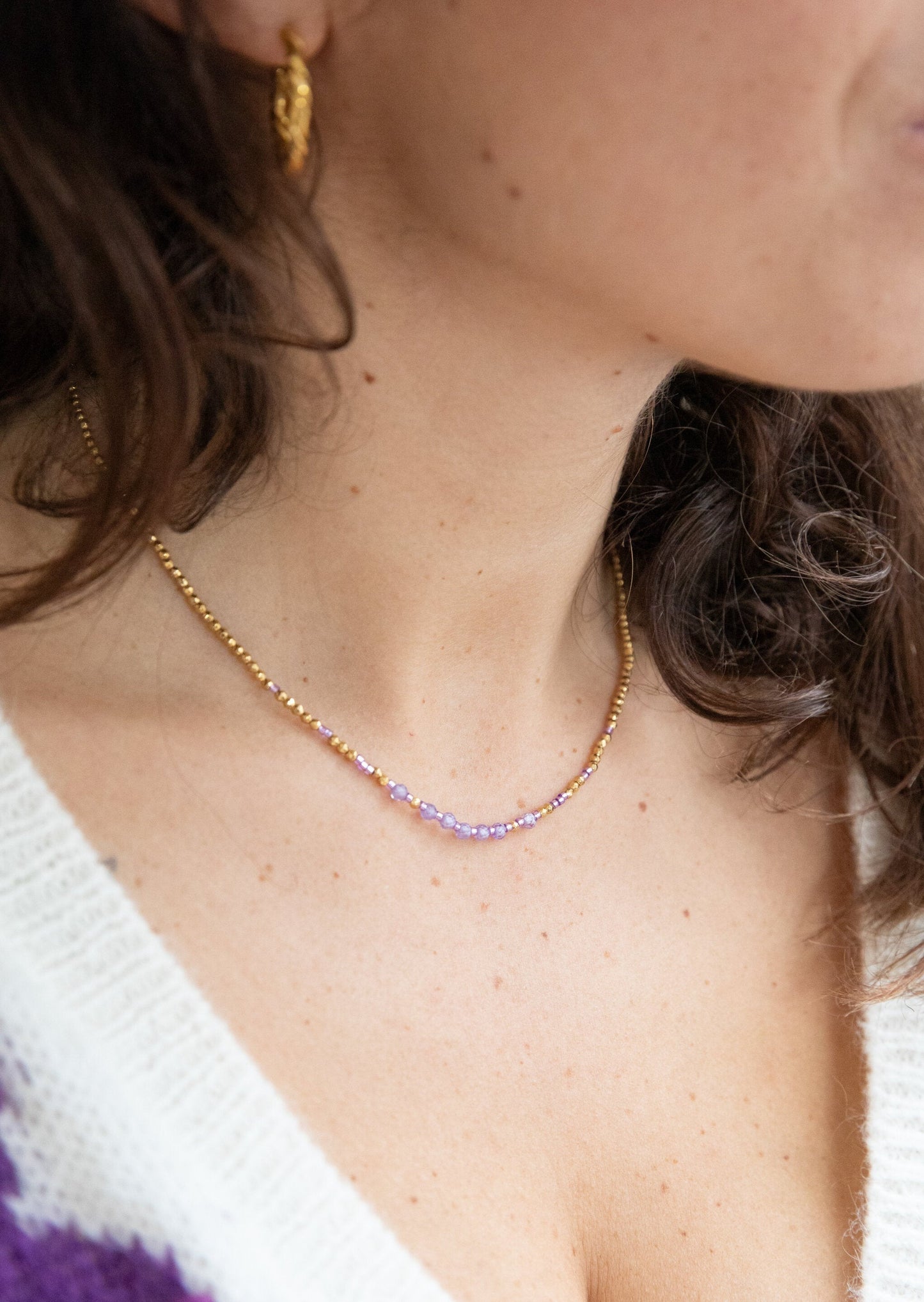 Collier JUNE lilas