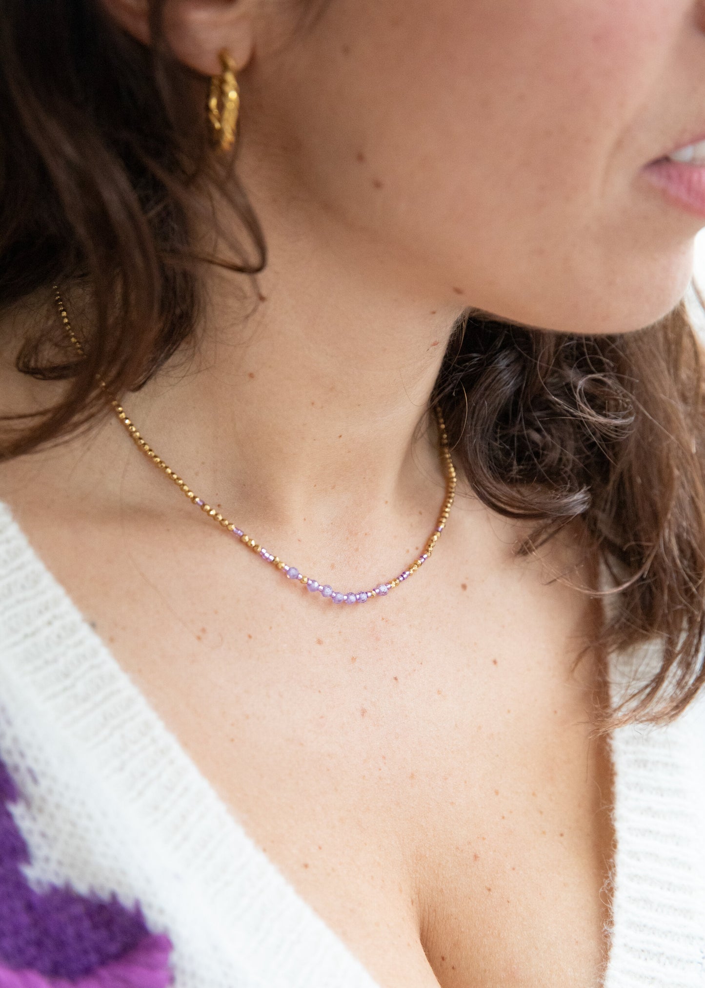 Collier JUNE lilas