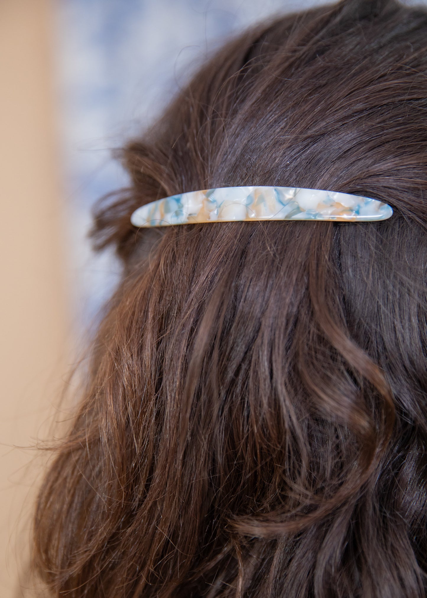 Barrette DEVINE bleu