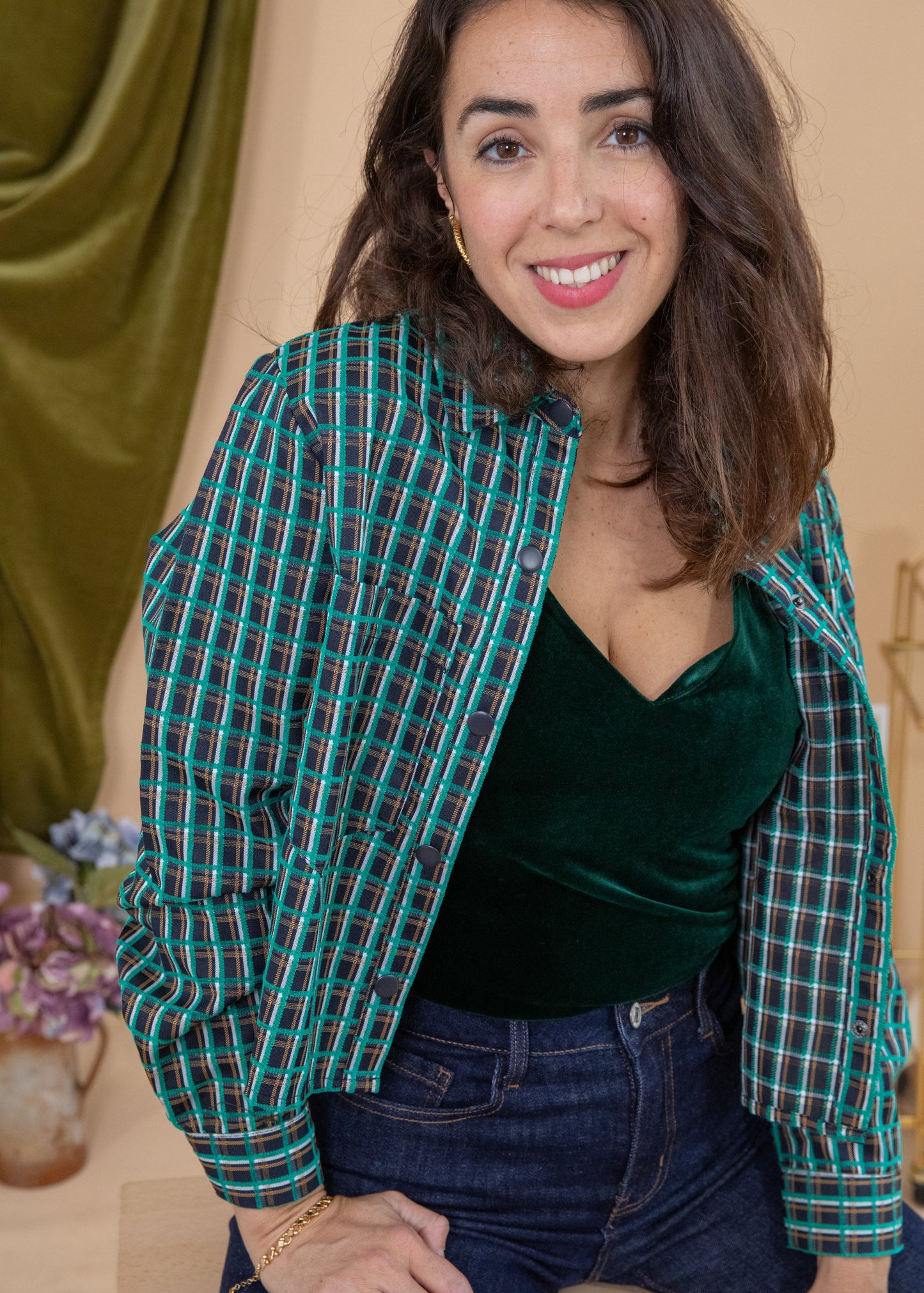 Veste LINDA carreaux