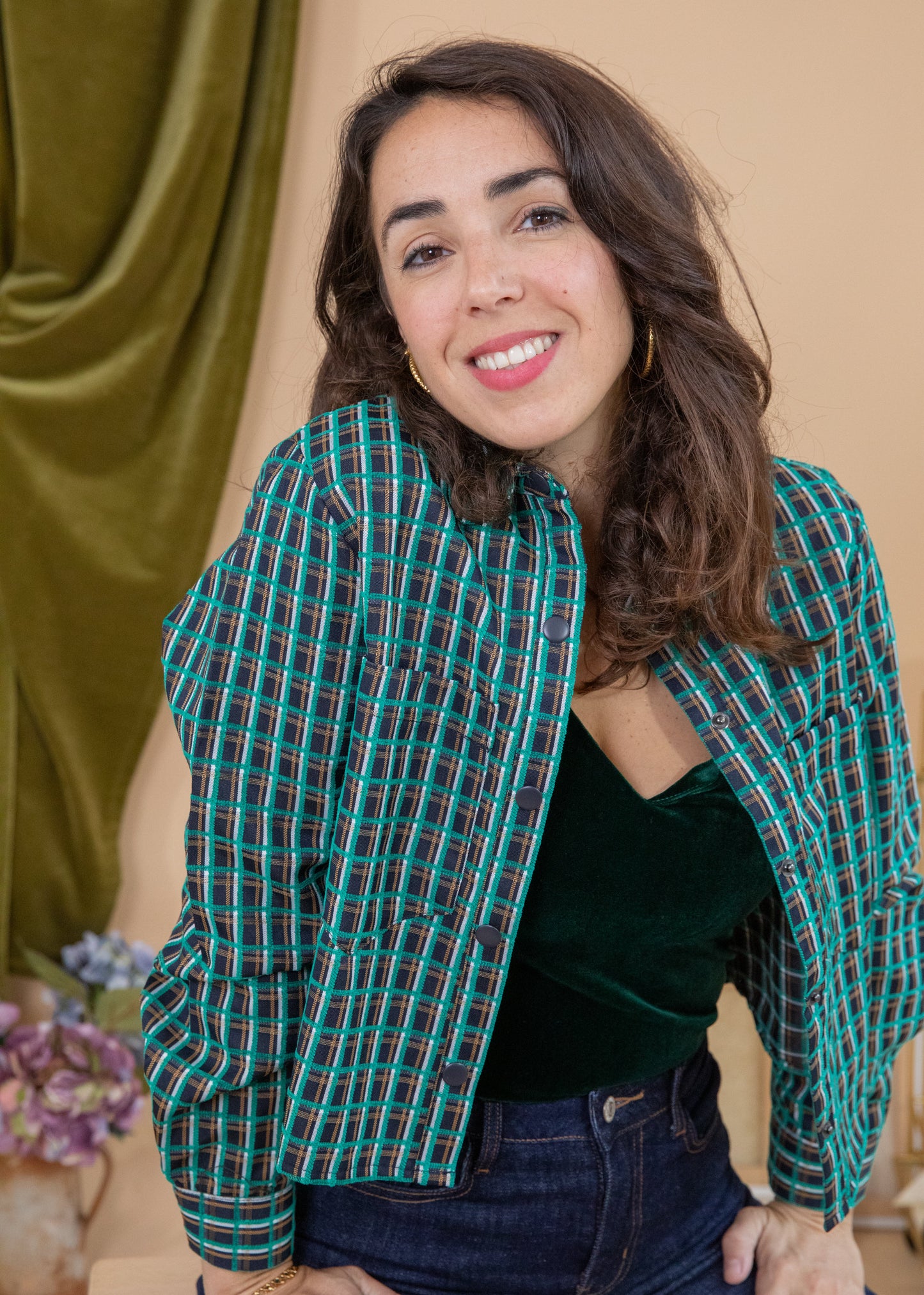 Veste LINDA carreaux