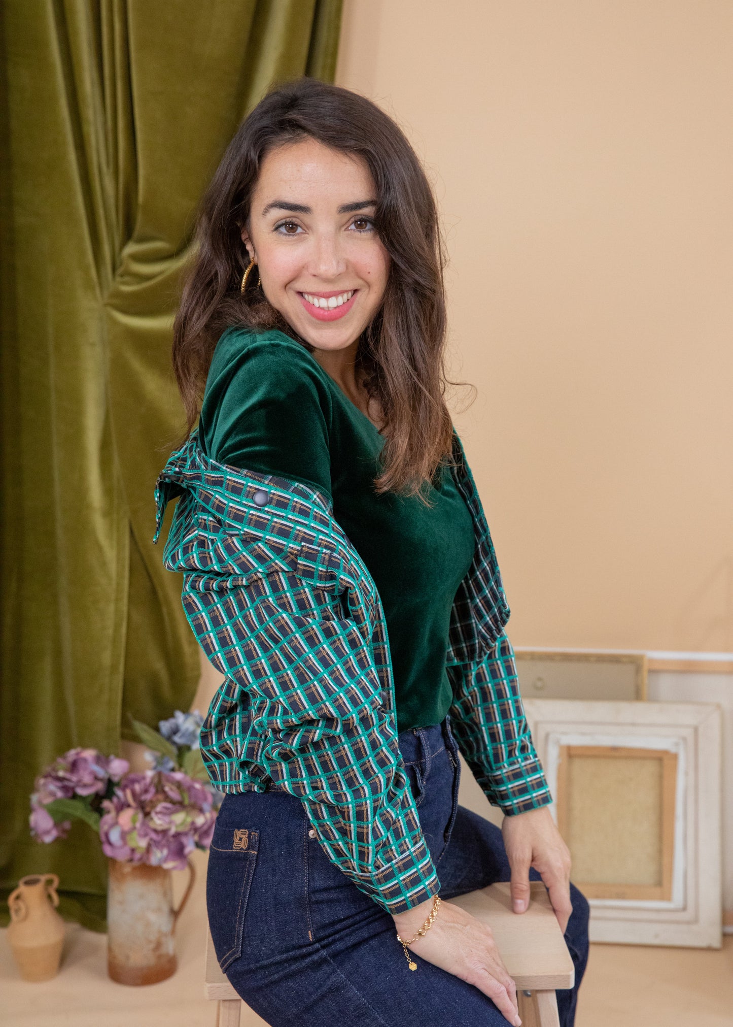 Veste LINDA carreaux
