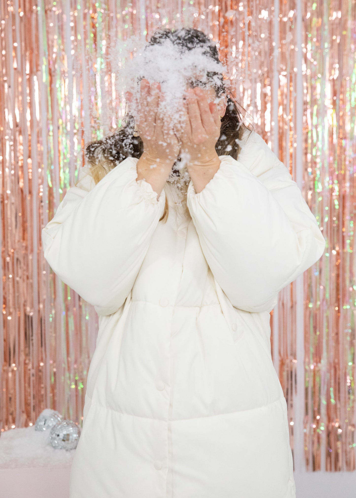 Doudoune longue TALIA blanc