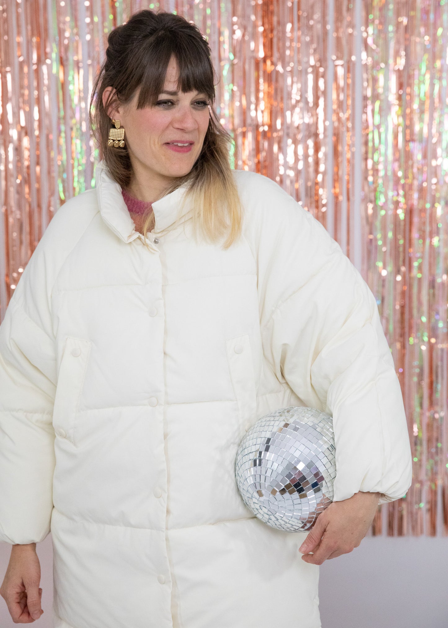 Doudoune longue TALIA blanc