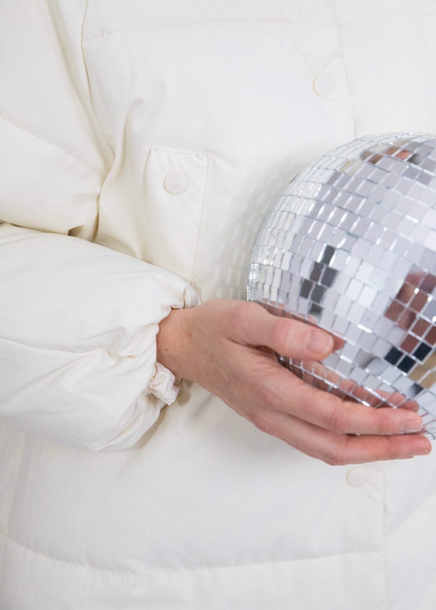 Doudoune longue TALIA blanc