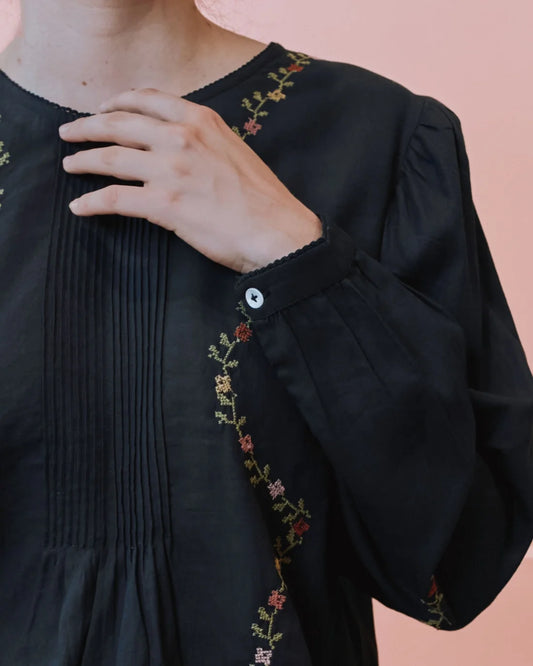 Blouse ESTELLE charbon
