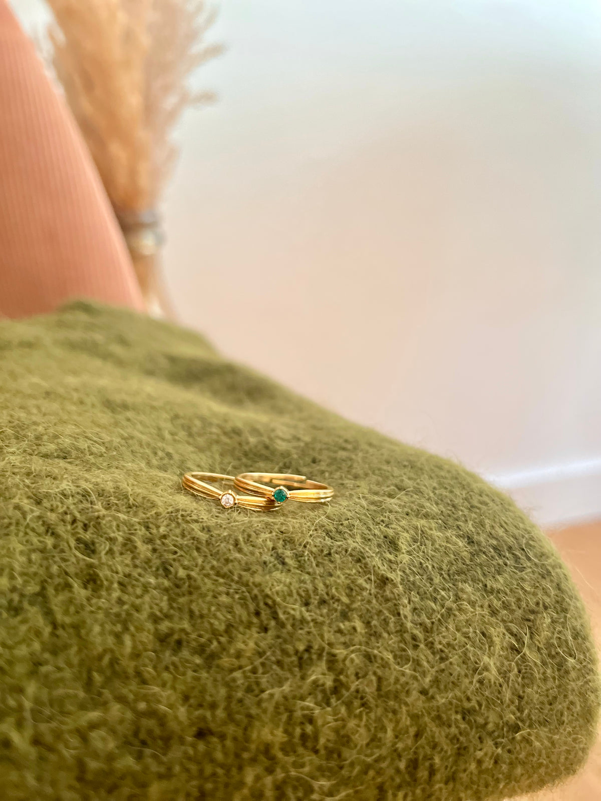 Bague ODETTE mini cristal blanche