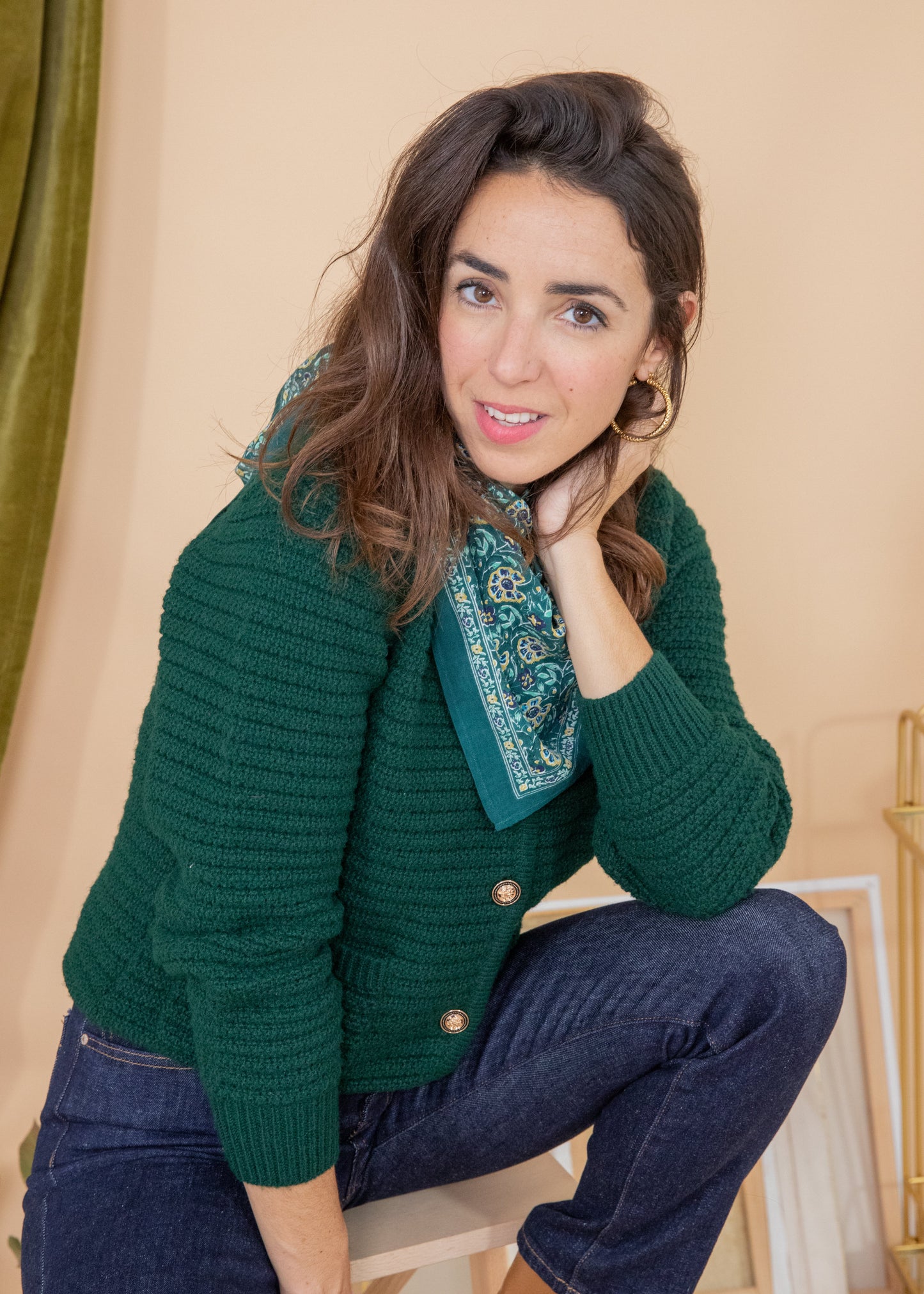 Foulard MORPHEE turquoise