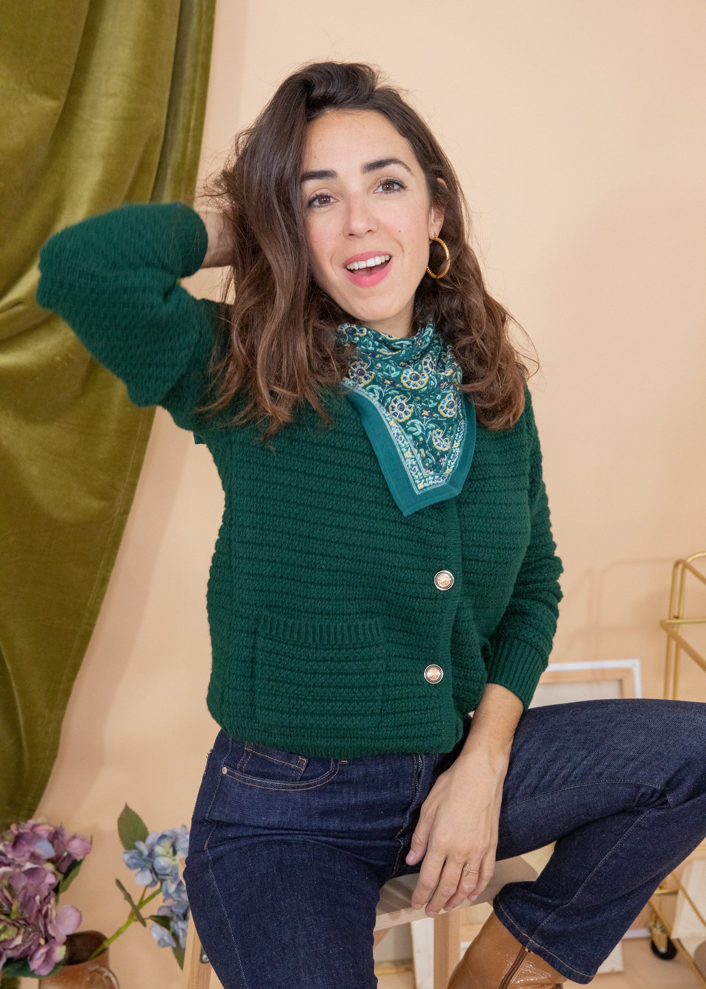Foulard MORPHEE turquoise