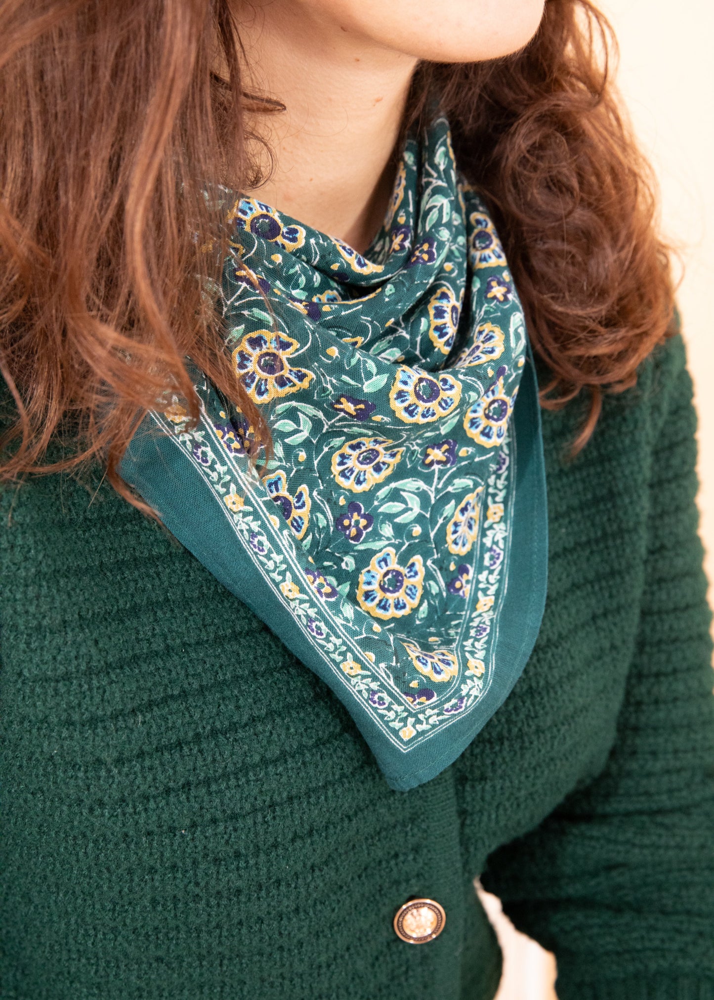 Foulard MORPHEE turquoise
