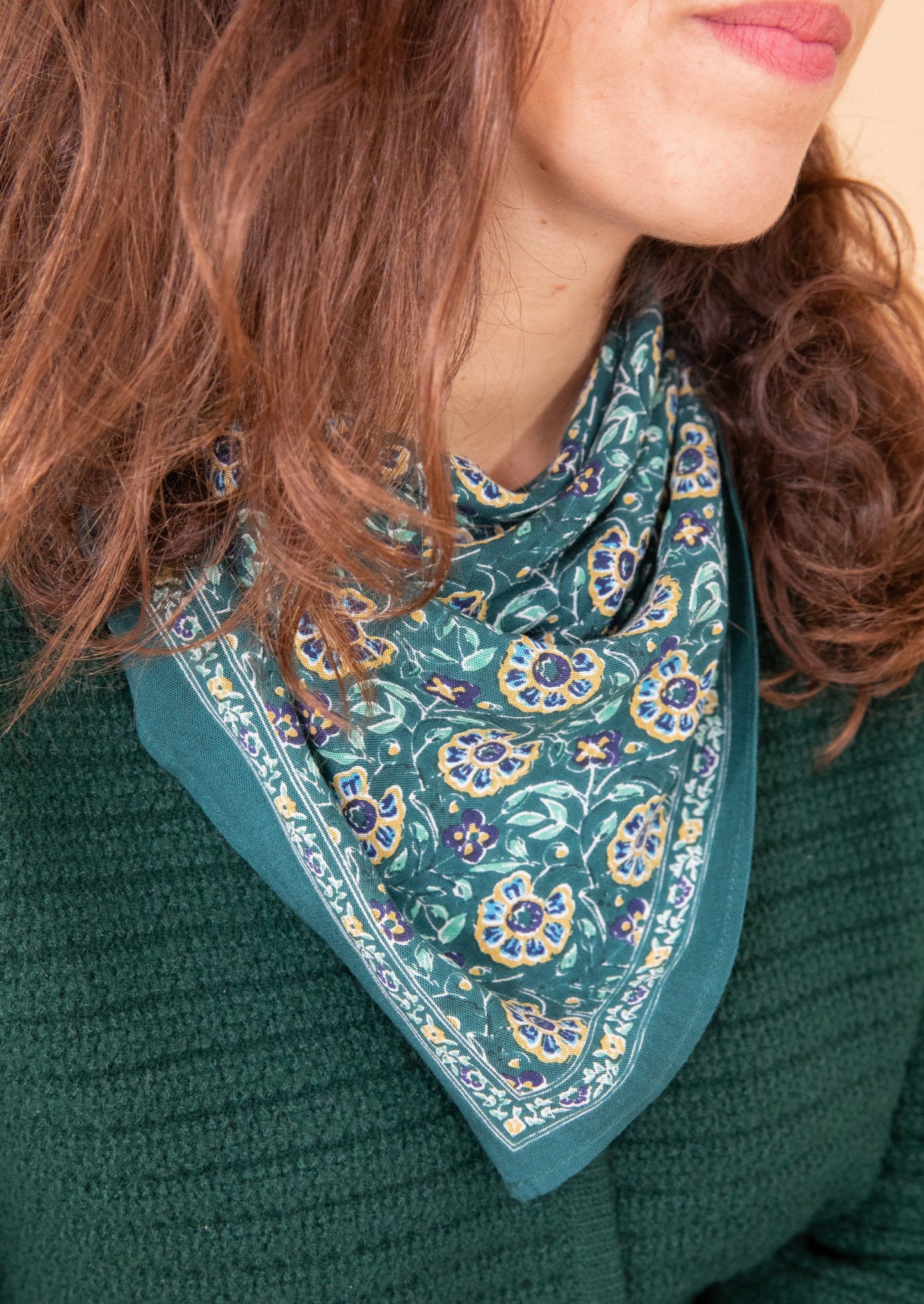 Foulard MORPHEE turquoise