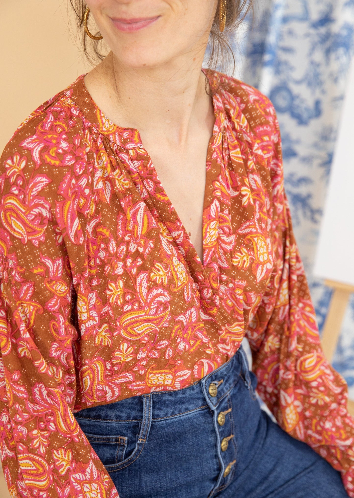 Blouse PENELOPE camel