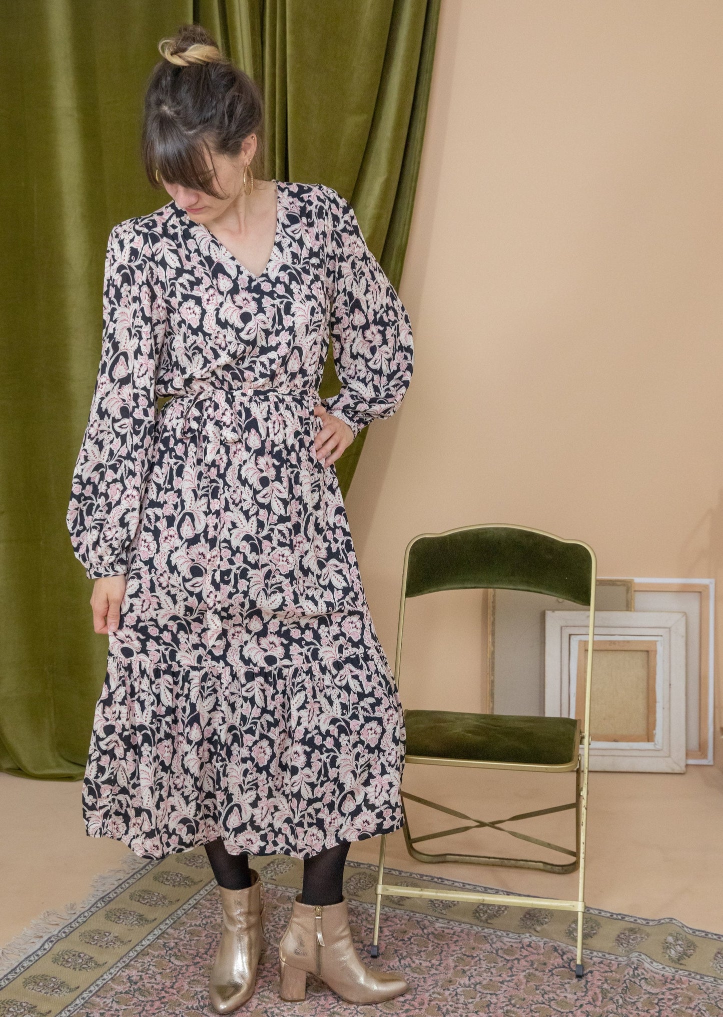 Robe longue MADELEINE noir