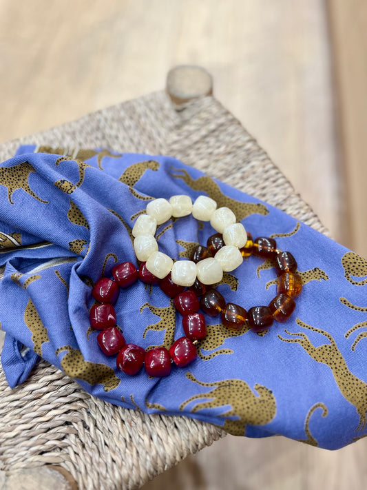 Bracelet BERTILLE marron fumé