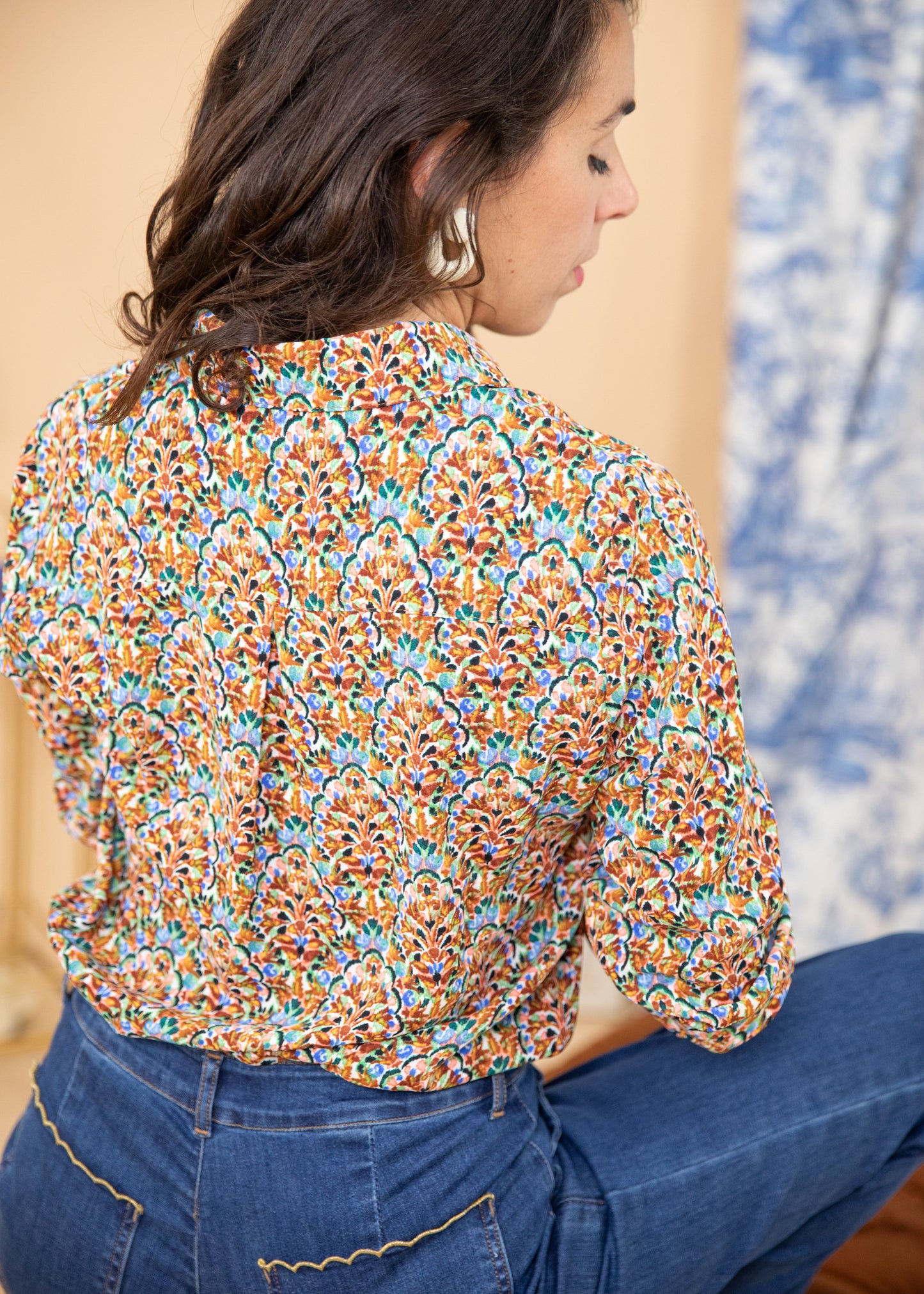 Blouse NINA brique
