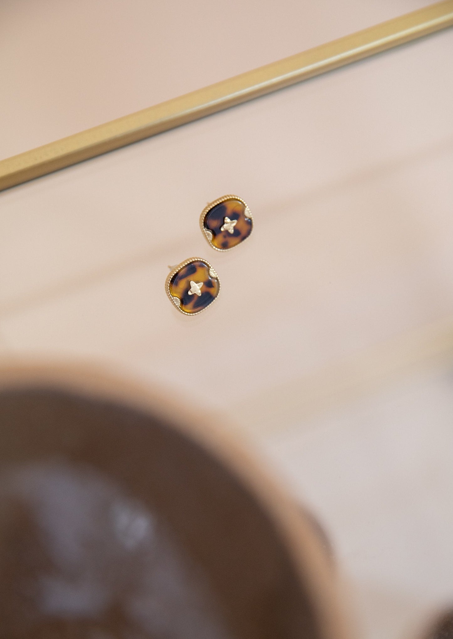 Boucles d'oreilles DEVON léopard
