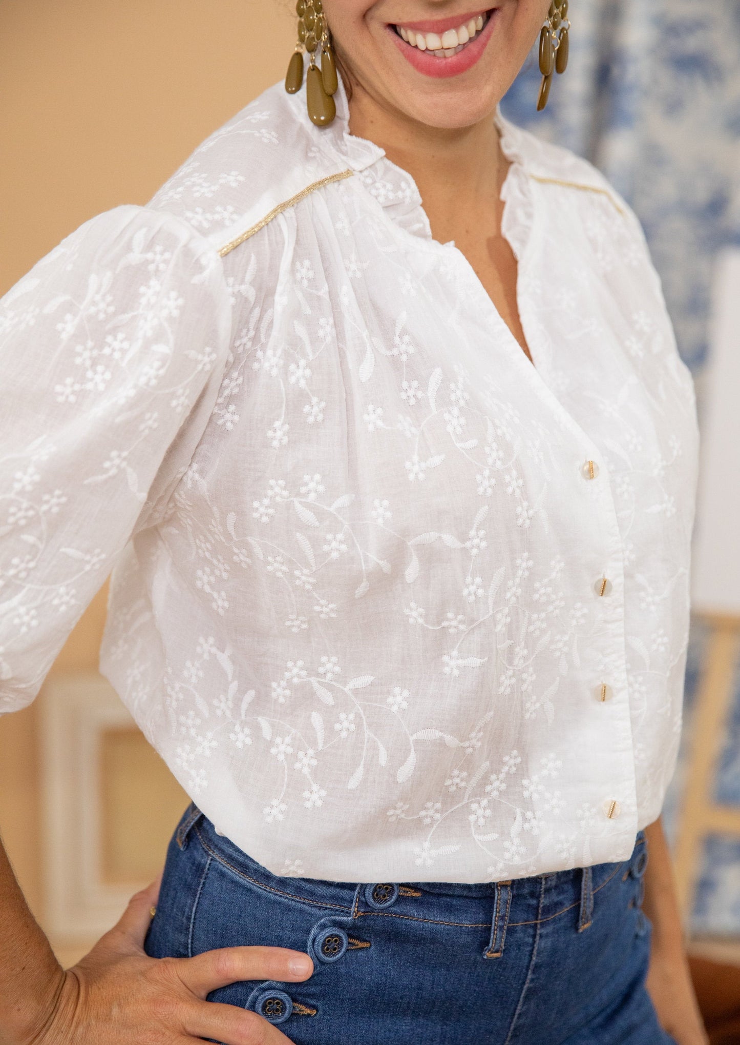 Blouse ALIX blanc