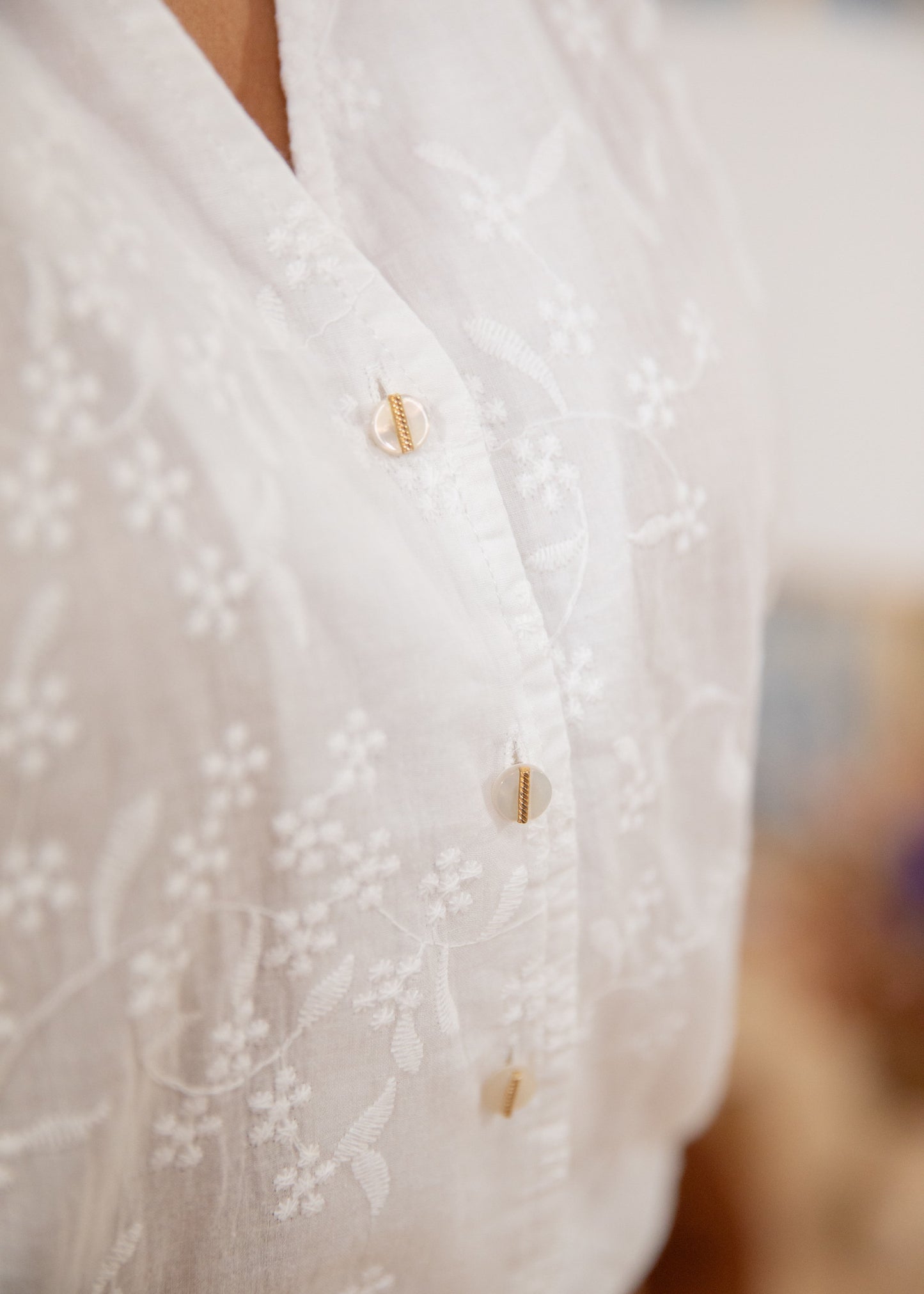 Blouse ALIX blanc