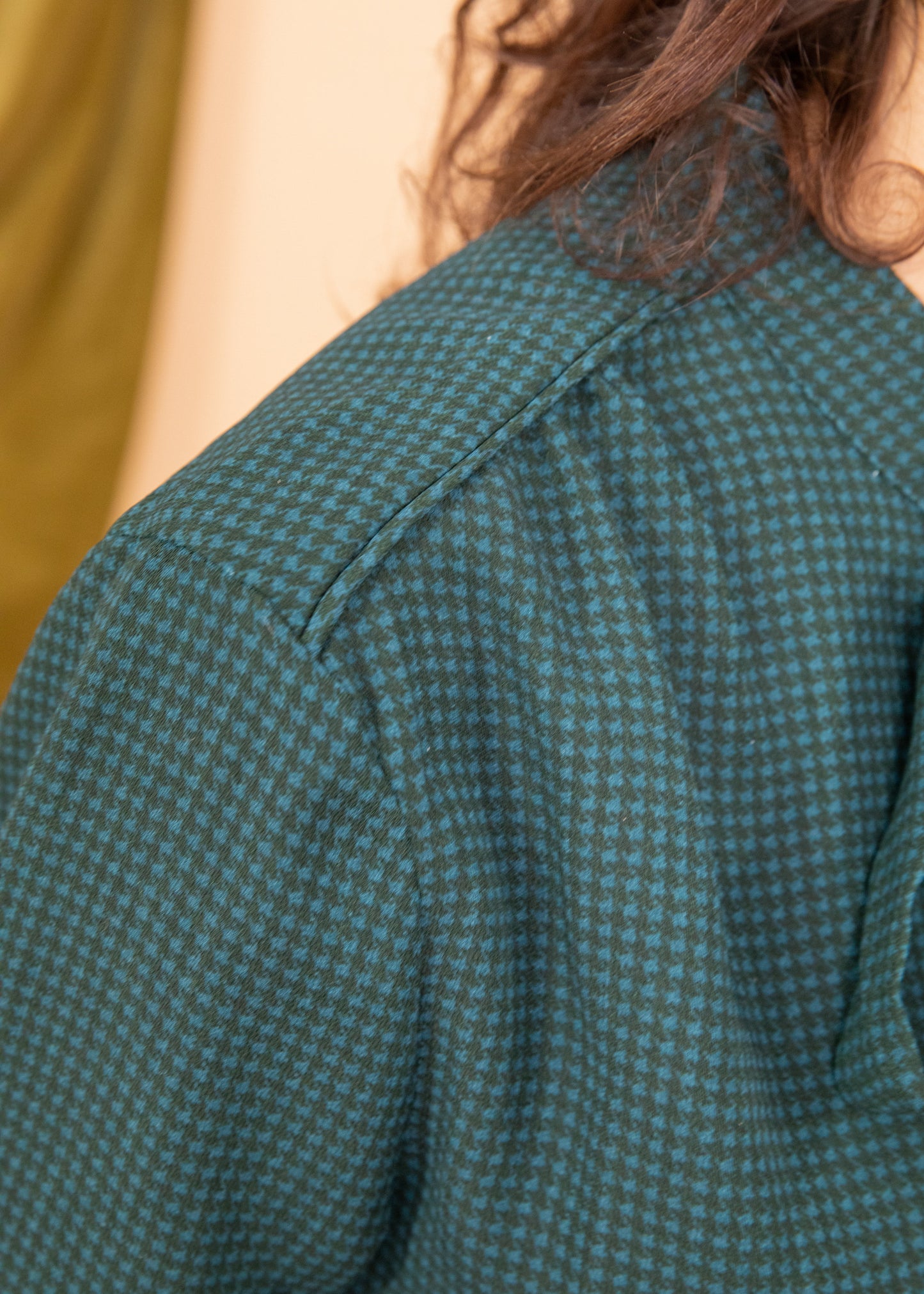 Blouse BRITNEY carreaux vert