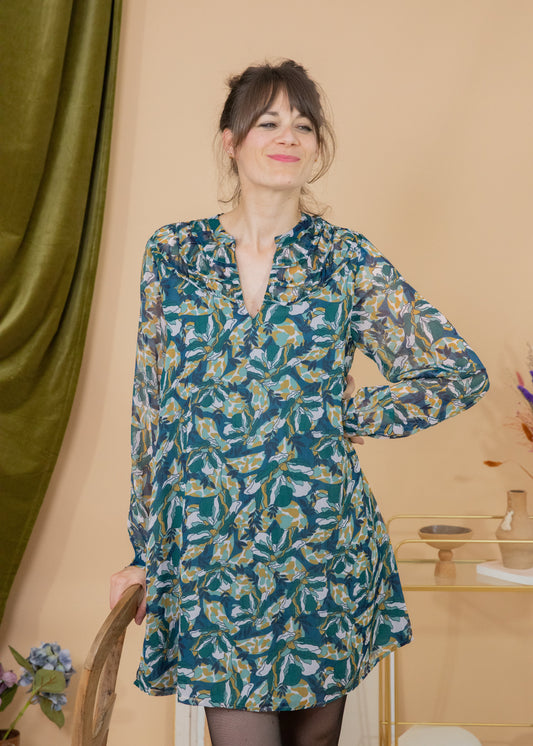 Robe ONTIBE pétrole