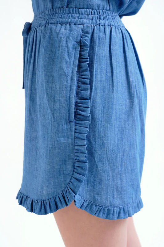 Short ELENA chambray