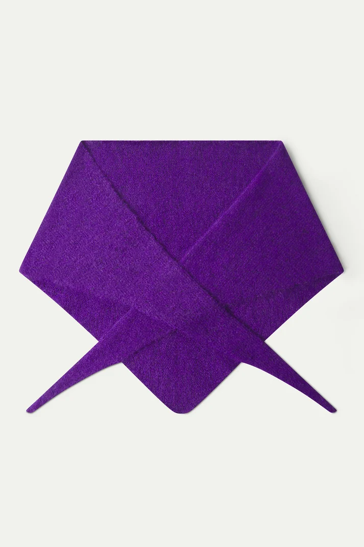 Écharpe ROXANE triangle violet