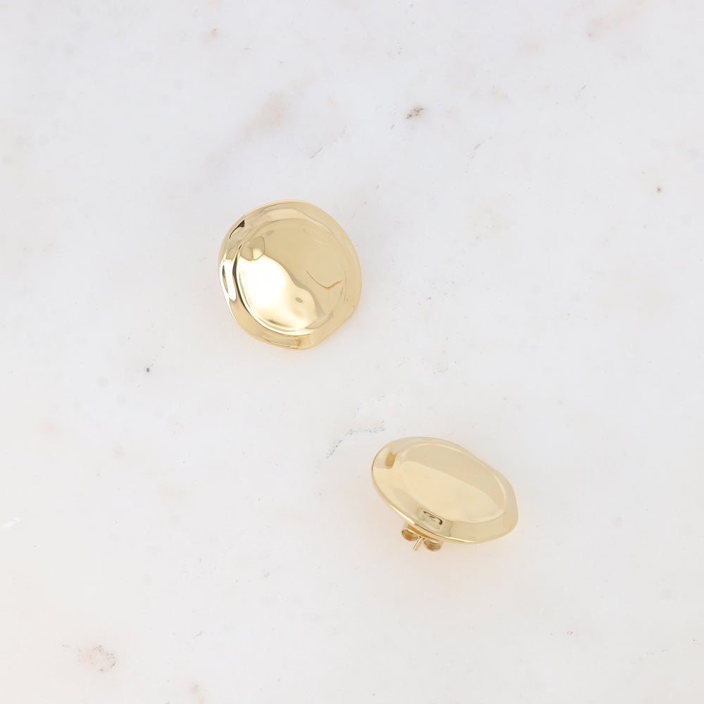 Boucles d'oreilles SILEAS rondes martelées