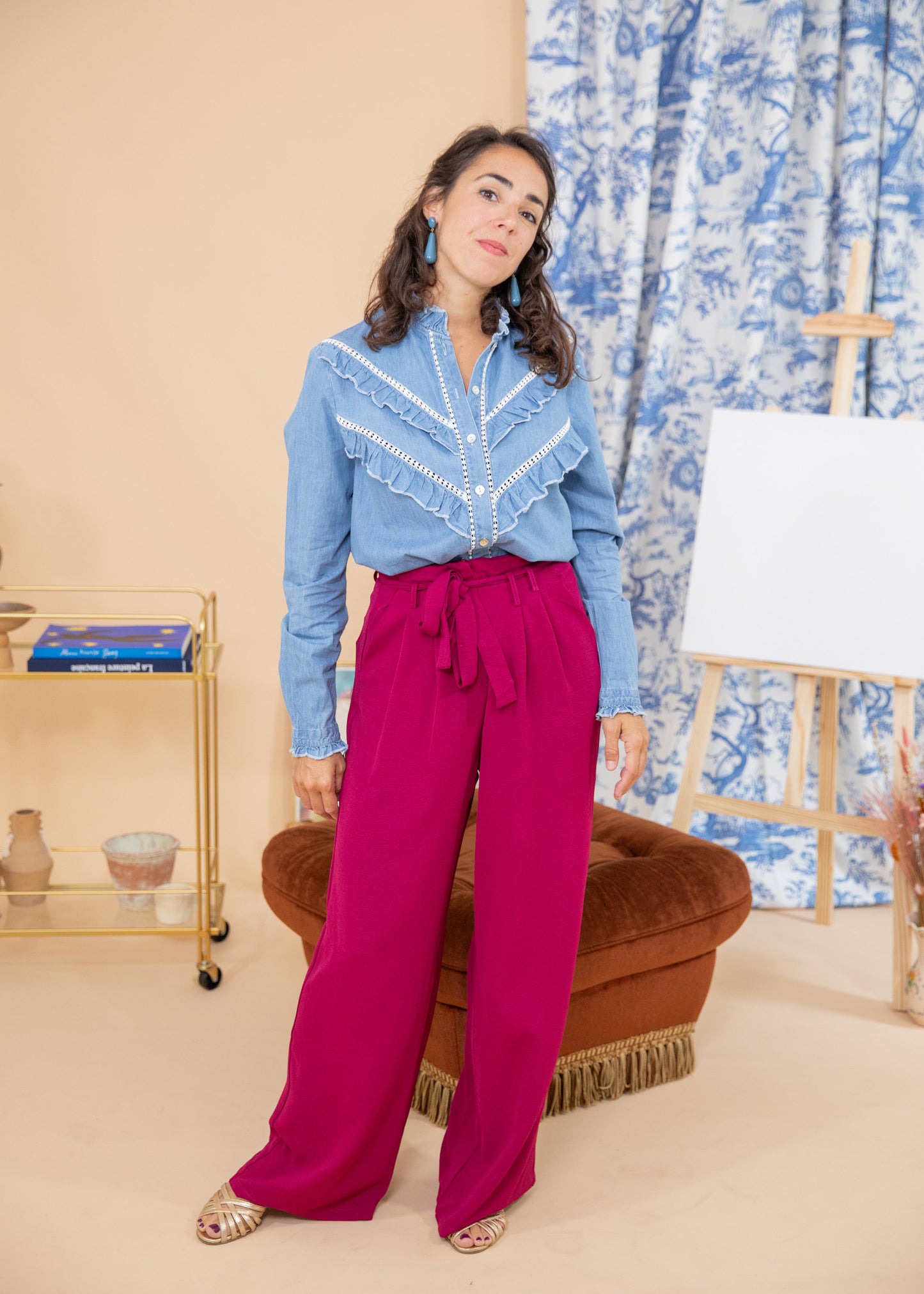 Pantalon BASSORA prune