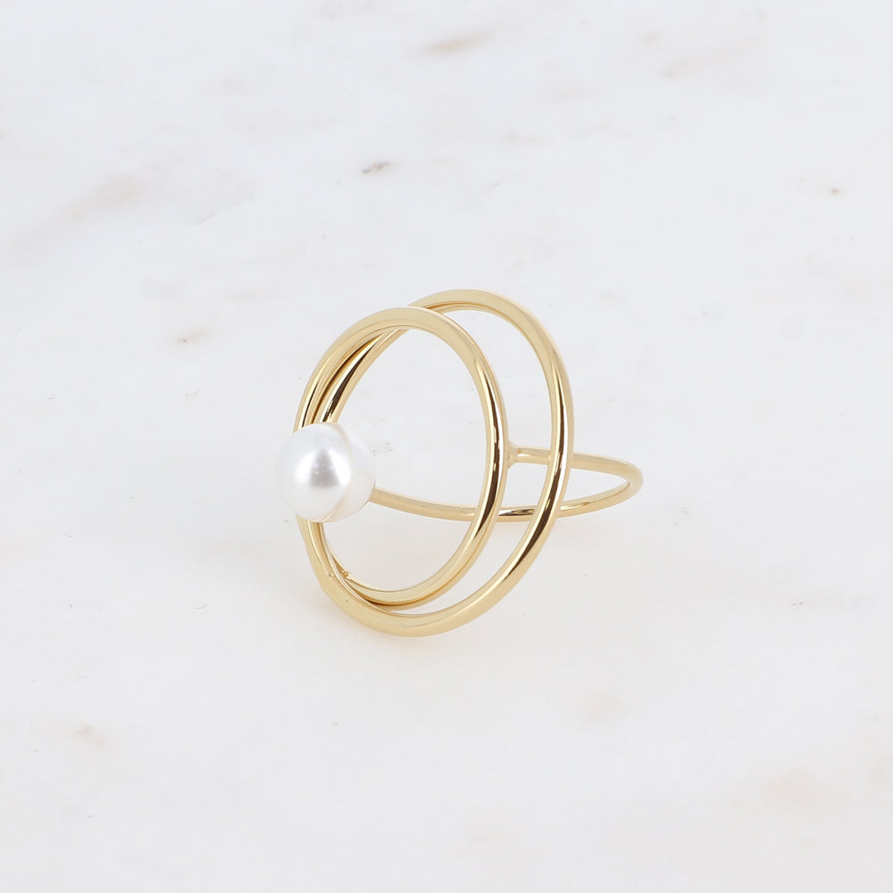 Bague JUSTINE anneau/perle