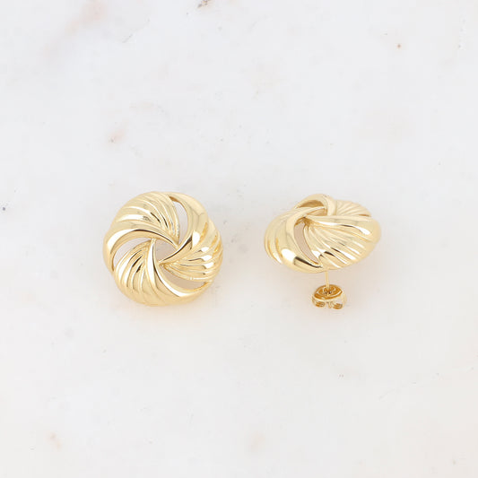 Boucles d'oreilles THÉODORE tourbillon ajourées