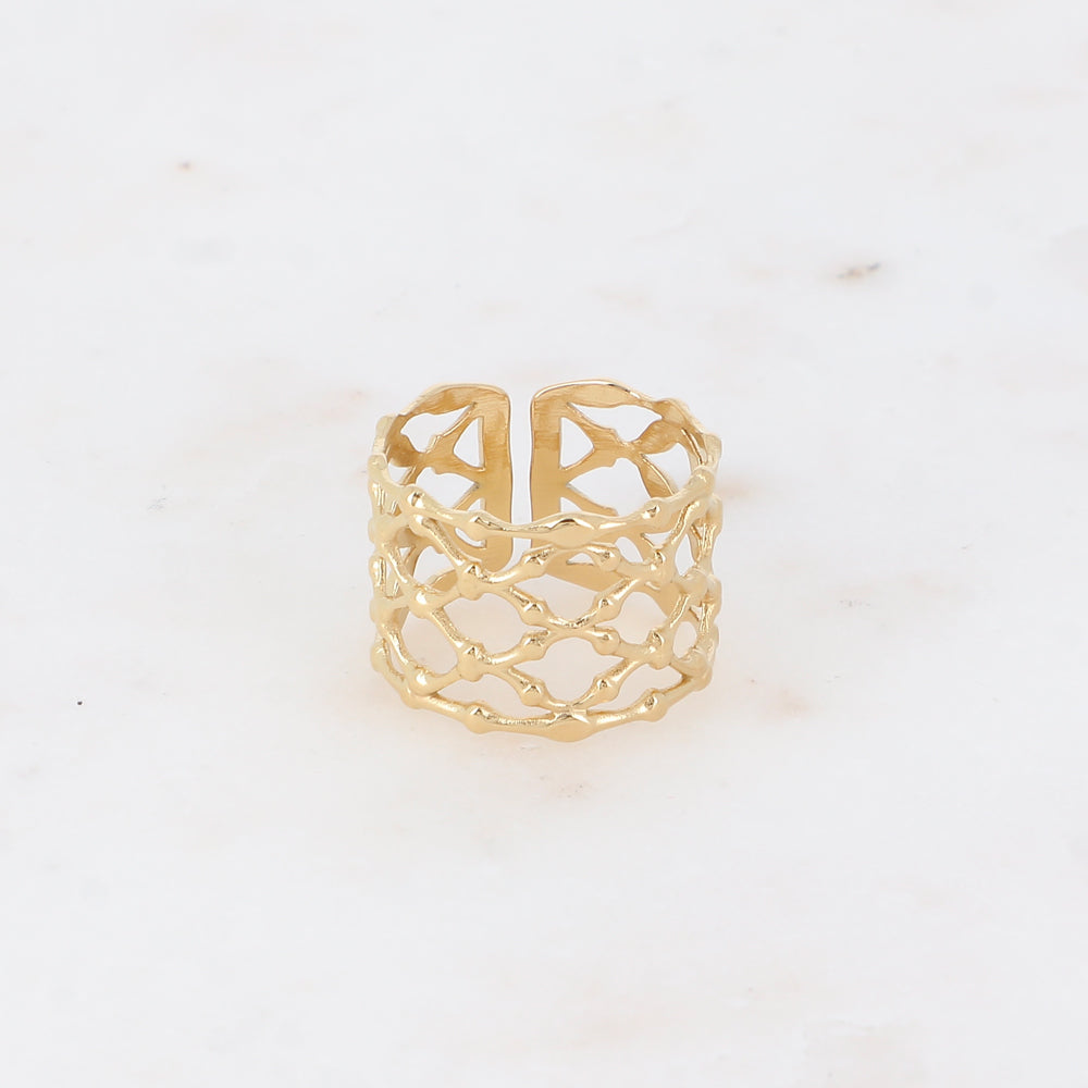 Bague ARYA ajourée losange