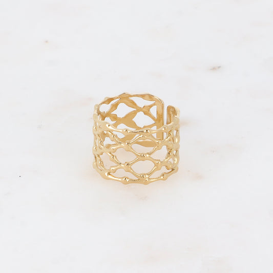 Bague ARYA ajourée losange