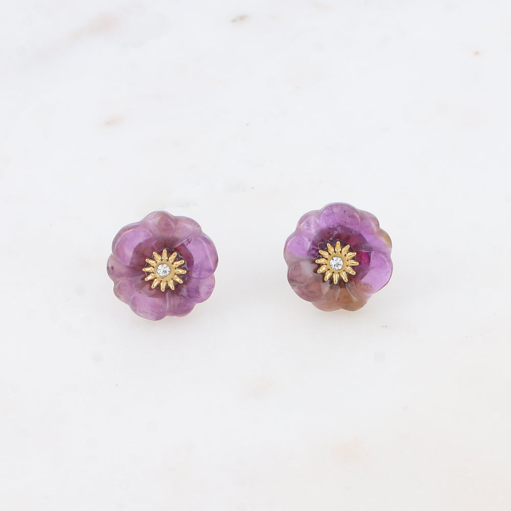 Puces FLEURETTE violettes