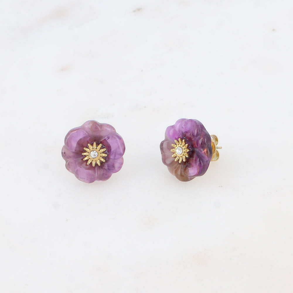 Puces FLEURETTE violettes