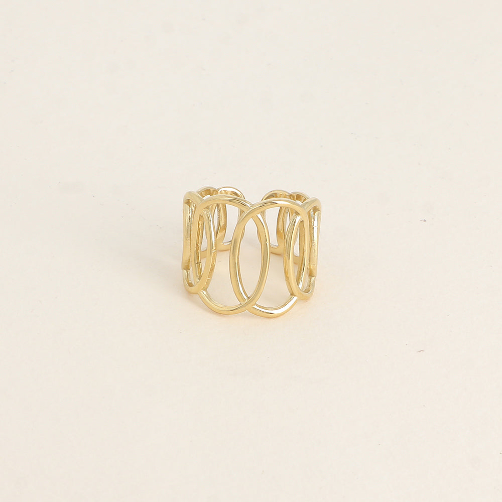 Bague AURIANE ajourée ovale
