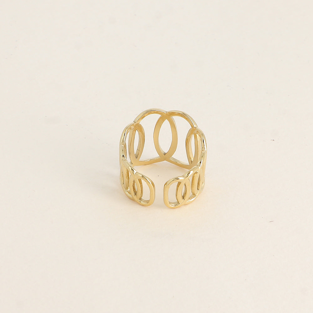 Bague AURIANE ajourée ovale