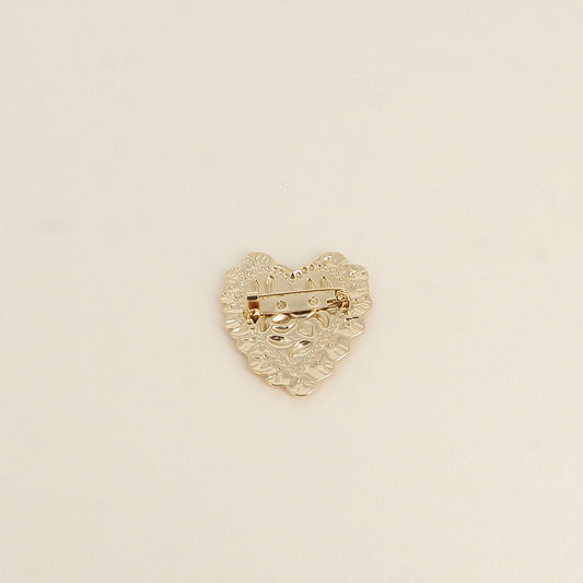 Broche COEUR doré